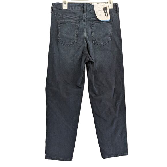 Sanctuary Slim Straight Jeans 10 Nighthawk Stretch High Rise Denim Soft Slim Fit - Picture 2 of 11